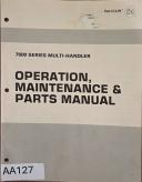 Vac-U-Lift -VAC-U-LIFT Series 7600 Model 2385 Manual, Covers Maintenance, Operators & Spare Parts -2385-01